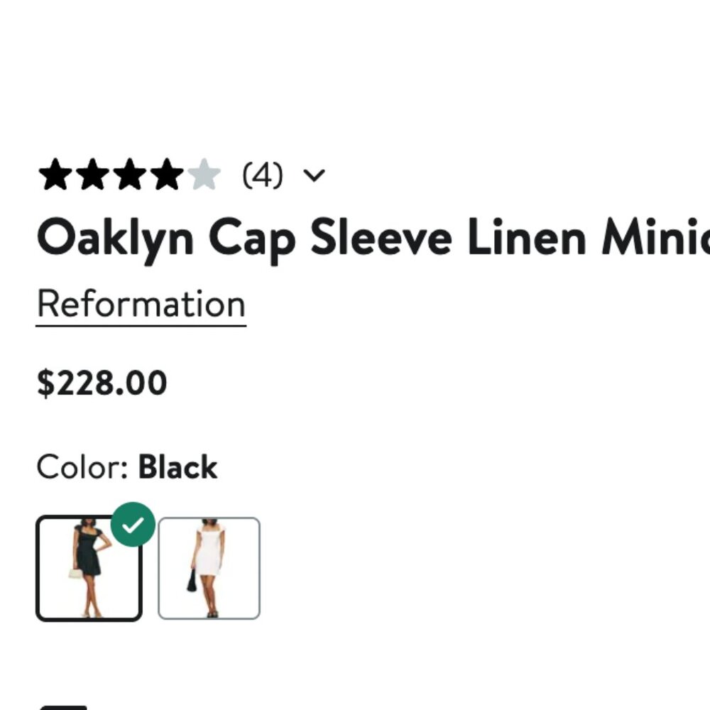 Oaklyn Cap Sleeve Linen Minidress size 2 NWT - Picture 3 of 9